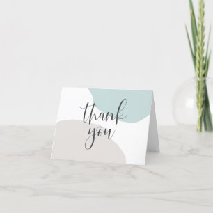 Modern Abstract Shapes Thank You Card