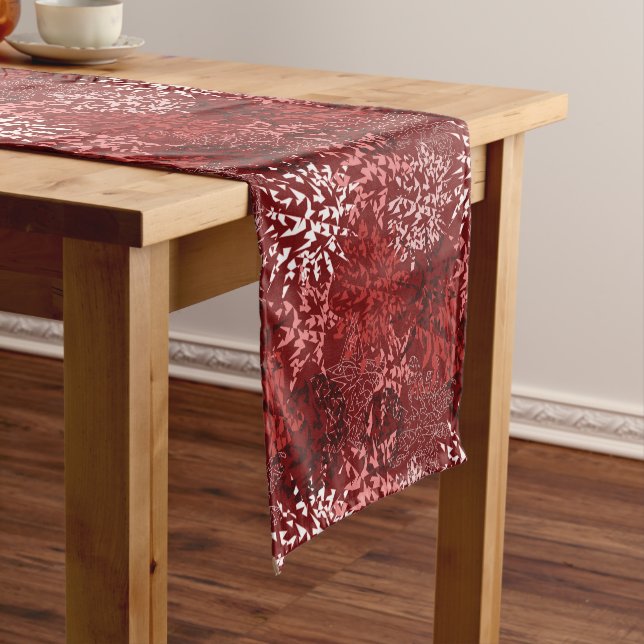 Modern Abstract Short Table Runner (In Situ)