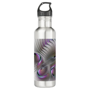 Modern Abstract Shy Fantasy Figure Fractal Art 710 Ml Water Bottle