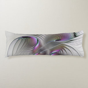 Modern Abstract Shy Fantasy Figure Fractal Art Body Pillow