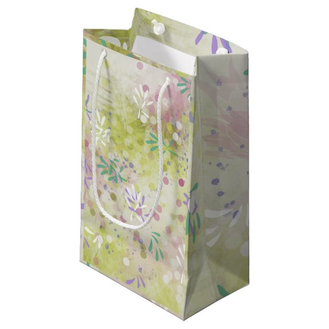Modern Abstract  Small Gift Bag (Front Angled)