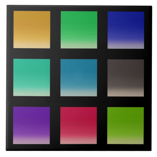 Modern Abstract Squares Pattern Tile (Front)