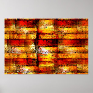 Modern Abstract Squares Print Art Decor Posters