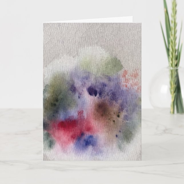 Modern Abstract Stationery Note Card (Front)