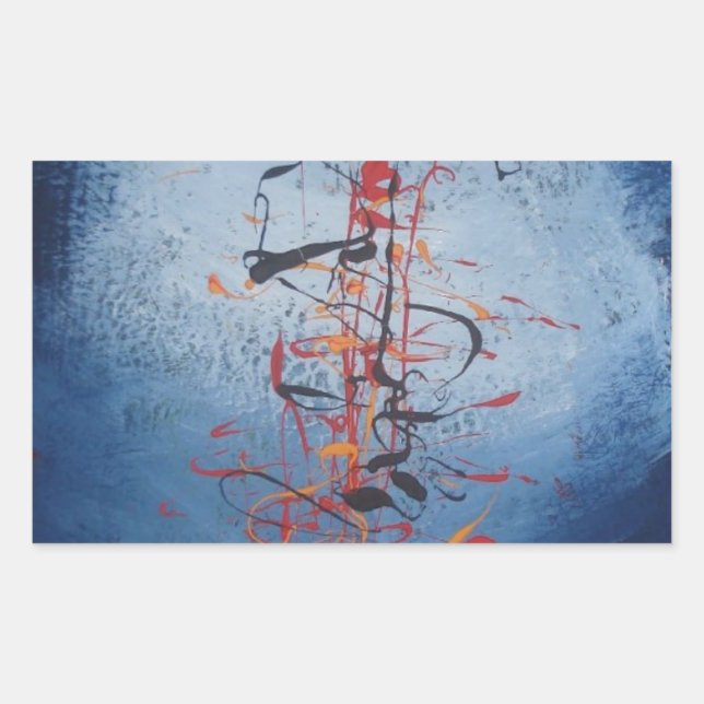 Modern Abstract Sticker (Front)