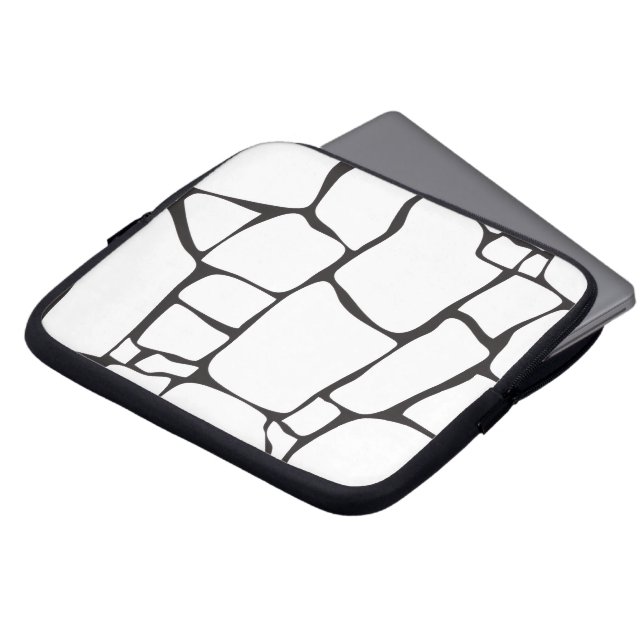 Modern Abstract Stone Pattern Laptop Sleeve (Front Top)