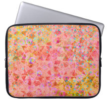 Modern Abstract Strawberry Laptop Sleeve