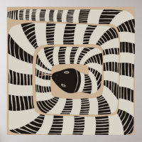 Modern Abstract Striped Banded Snake | Snake Lover