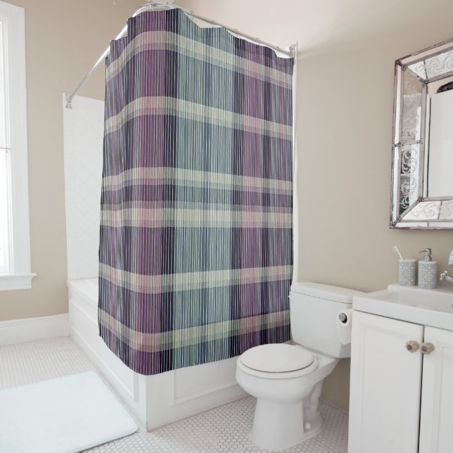 Modern Abstract Striped Check Pattern 1328 (In Situ)