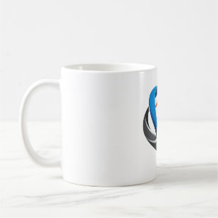 Modern Abstract Swirl Logo Classic Coffee Mug