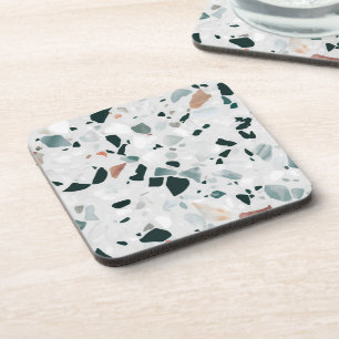 Modern Abstract Terrazzo Pattern Coaster