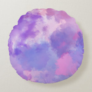 Modern Abstract Texture design Round Pillow