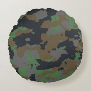 Modern Abstract Texture design Round Pillow