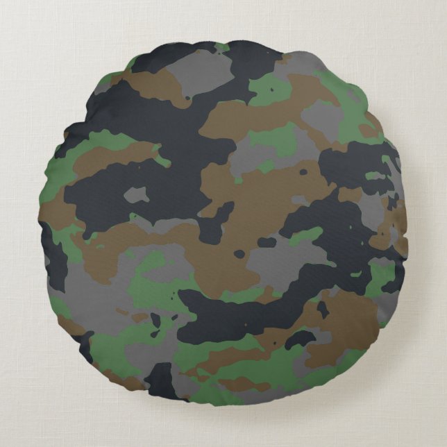 Modern Abstract Texture design Round Pillow (Front)