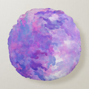 Modern Abstract Texture design Round Pillow