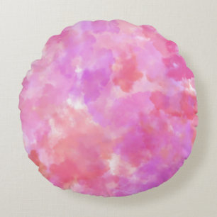 Modern Abstract Texture design Round Pillow
