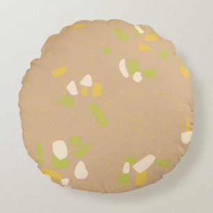 Modern Abstract Texture design Round Pillow
