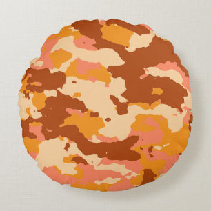 Modern Abstract Texture design Round Pillow