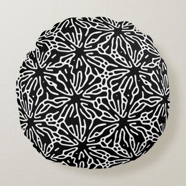 Modern Abstract Texture design Round Pillow (Front)