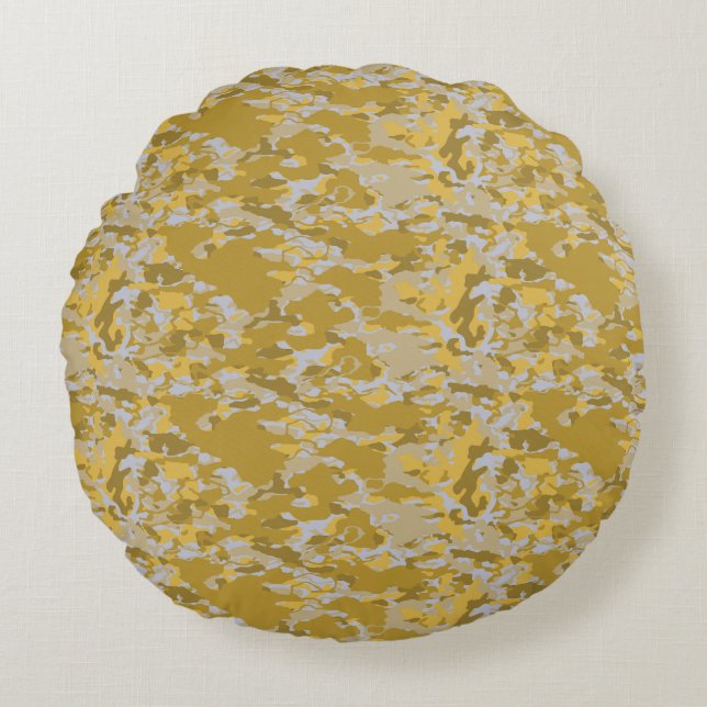 Modern Abstract Texture design Round Pillow (Front)