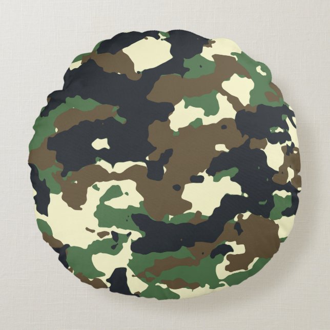 Modern Abstract Texture design Round Pillow (Front)