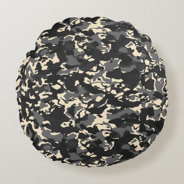 Modern Abstract Texture design Round Pillow (Front)