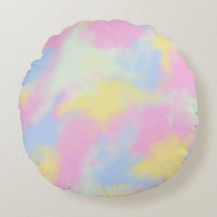 Modern Abstract Texture design Round Pillow