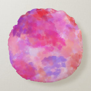 Modern Abstract Texture design Round Pillow
