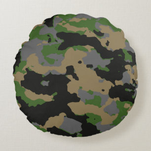 Modern Abstract Texture design Round Pillow