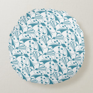 Modern Abstract Texture design Round Pillow