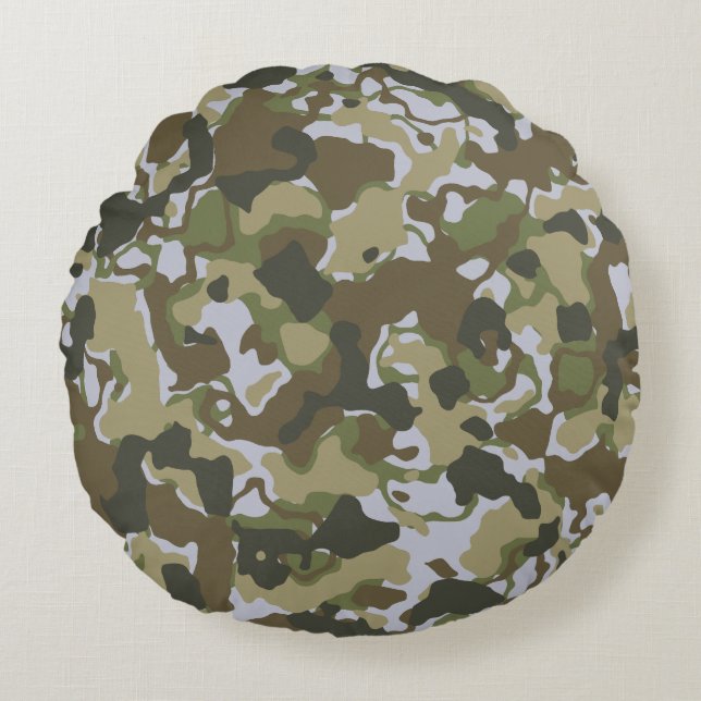 Modern Abstract Texture design Round Pillow (Front)