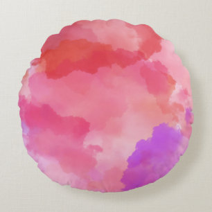Modern Abstract Texture design Round Pillow