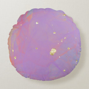 Modern Abstract Texture design Round Pillow