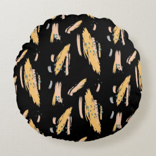 Modern Abstract Texture design Round Pillow