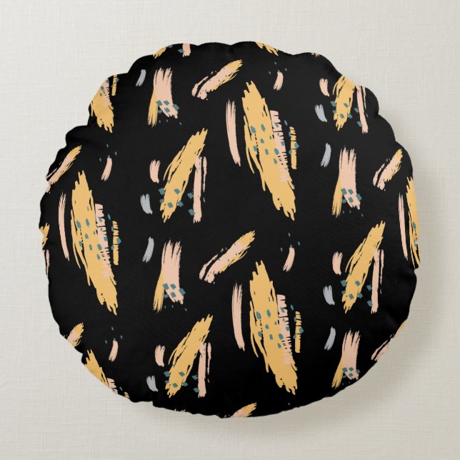Modern Abstract Texture design Round Pillow (Front)