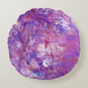 Modern Abstract Texture design Round Pillow