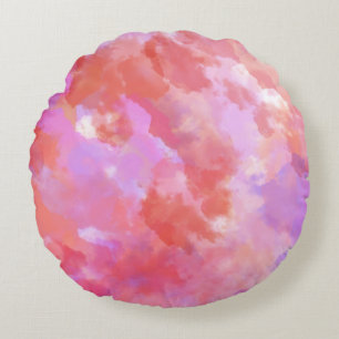 Modern Abstract Texture design Round Pillow