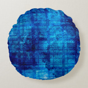 Modern Abstract Texture design Round Pillow