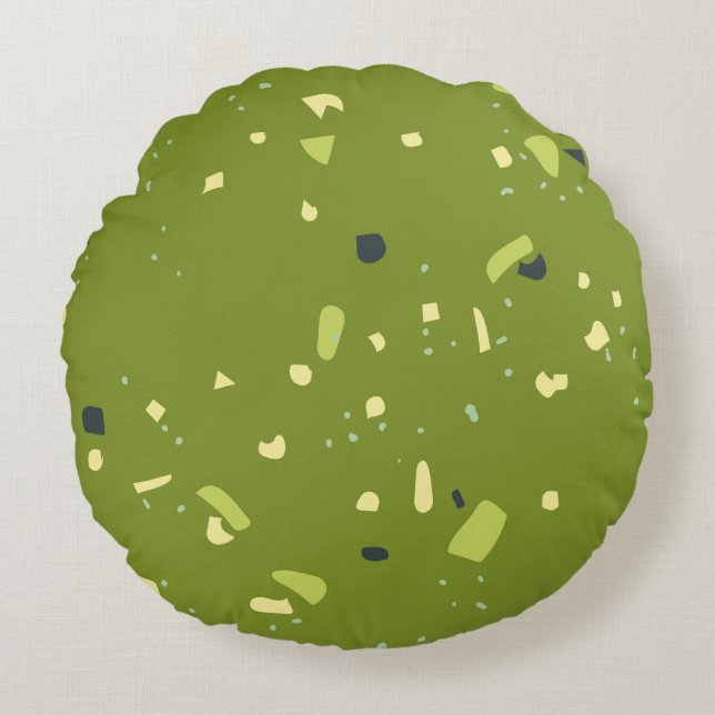Modern Abstract Texture design Round Pillow (Front)