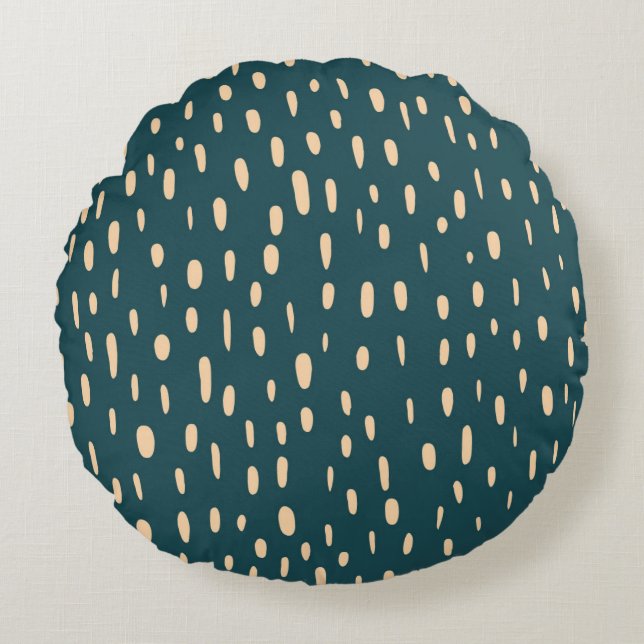Modern Abstract Texture design Round Pillow (Front)