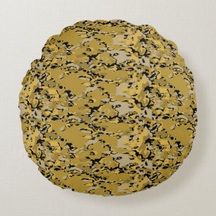 Modern Abstract Texture design Round Pillow