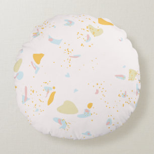 Modern Abstract Texture design Round Pillow