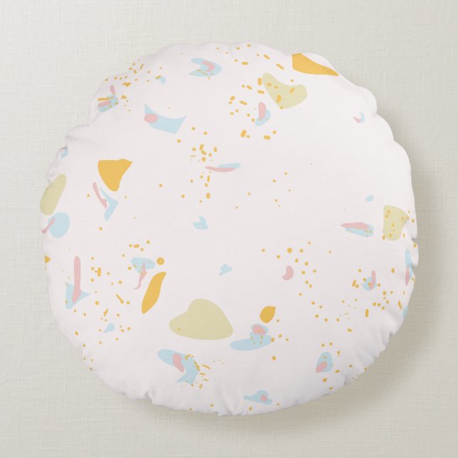 Modern Abstract Texture design Round Pillow (Front)