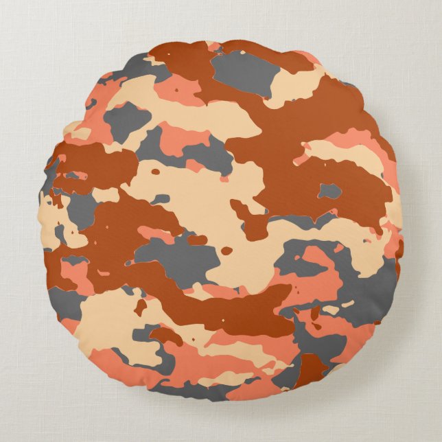 Modern Abstract Texture design Round Pillow (Front)
