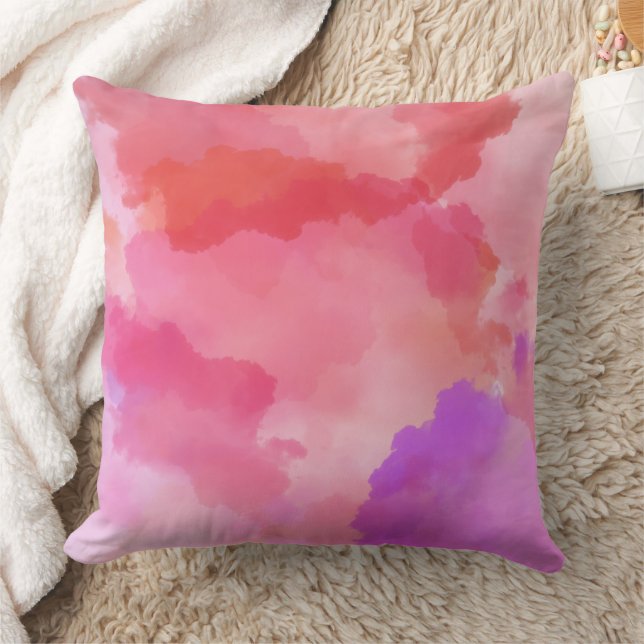 Modern Abstract Texture design Throw Pillow (Blanket)