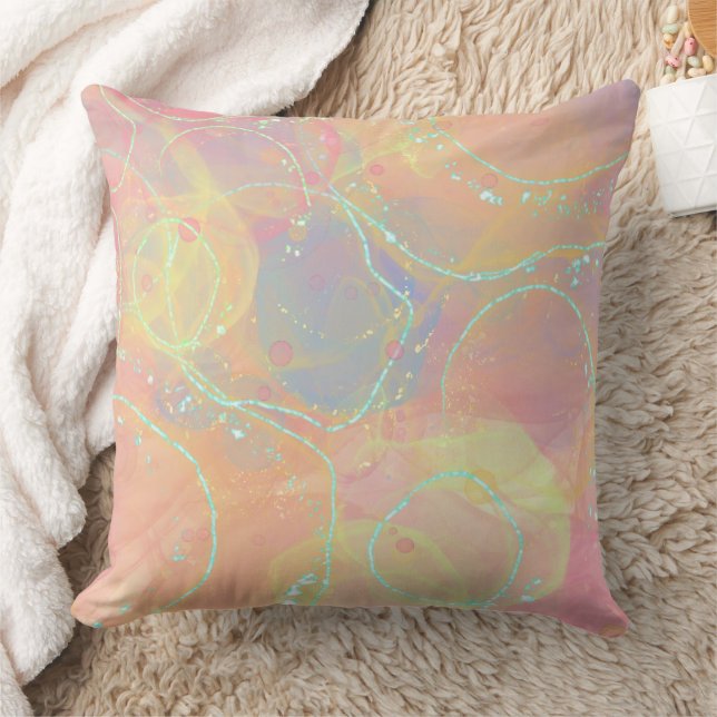 Modern Abstract Texture design Throw Pillow (Blanket)