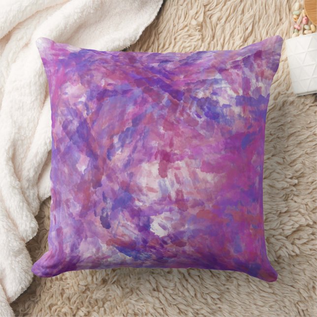 Modern Abstract Texture design Throw Pillow (Blanket)