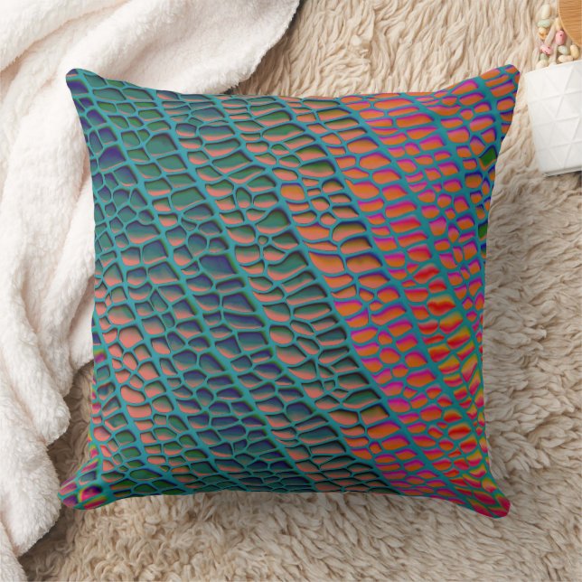 Modern Abstract Texture design Throw Pillow (Blanket)