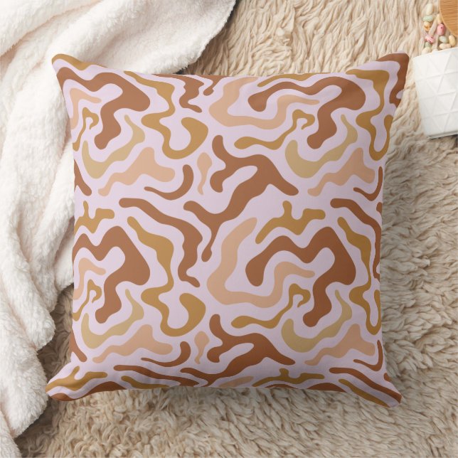 Modern Abstract Texture design Throw Pillow (Blanket)
