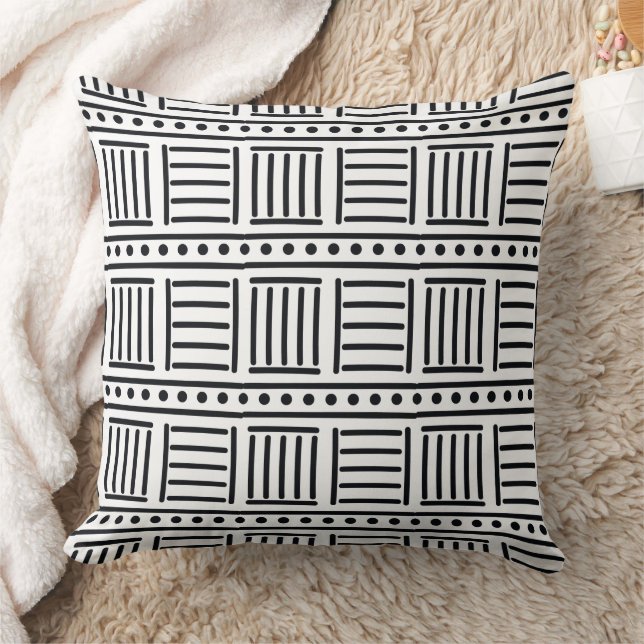 Modern Abstract Texture design Throw Pillow (Blanket)